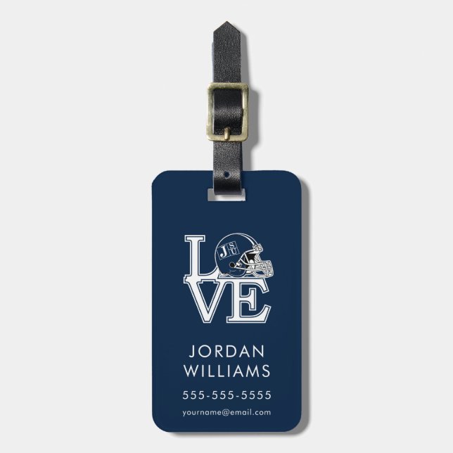 JSU Love Luggage Tag (Front Vertical)