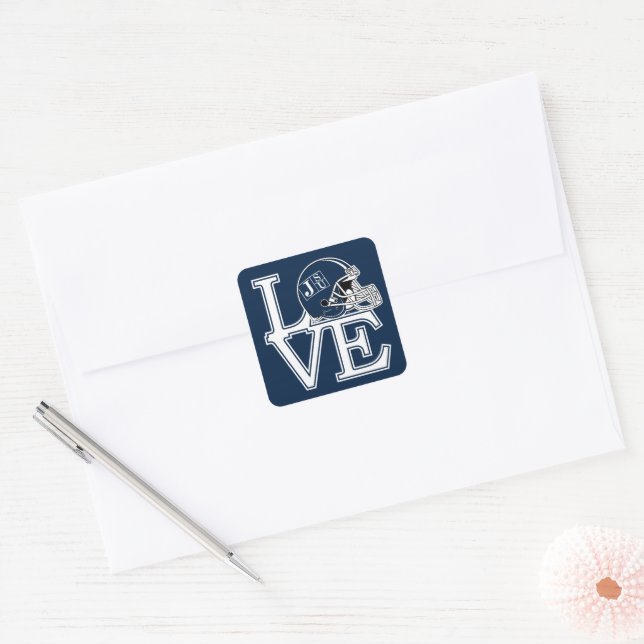 JSU Love Square Sticker (Envelope)