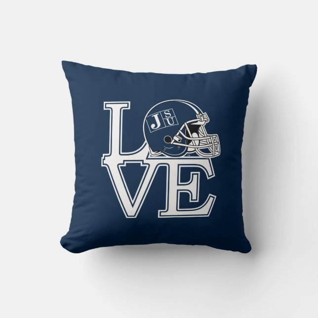 JSU Love Throw Pillow (Front)