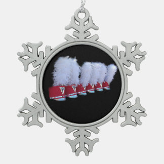 JSU SHAKO SNOWFLAKE PEWTER CHRISTMAS ORNAMENT