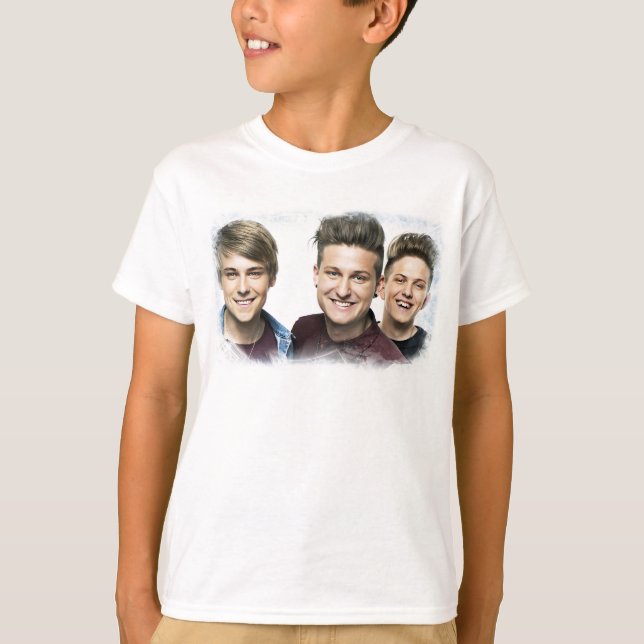 JTR Hanes ComfortBlend® EcoSmart T-Shirt, White T-Shirt (Front)