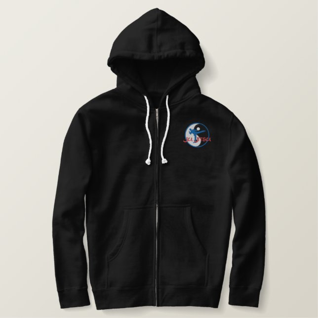 Ju Jitsu Logo Embroidered Hoodie (Design Front)