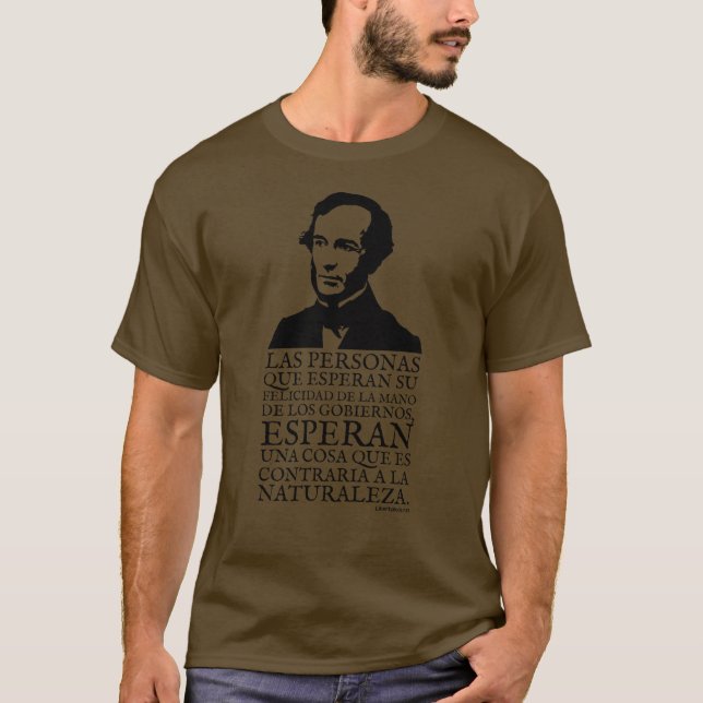 Juan Bautista Alberdi Contraria A La Naturaleza T-Shirt (Front)