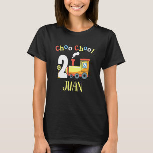 Juan Choo Choo Two Train 2nd Birthday Turning 2 T-Shirt