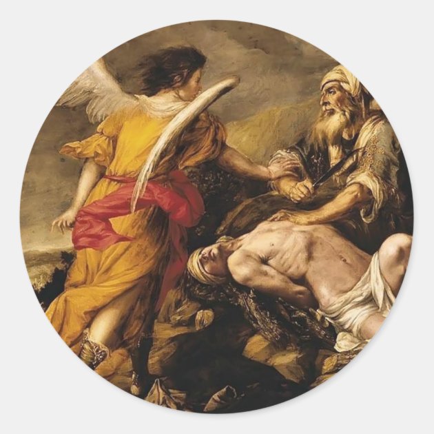 Juan De Valdes Leal- The Sacrifice Of Isaac Classic Round Sticker | Zazzle