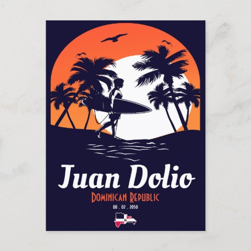 Juan Dolio Dominican Republic Vintage Souvenirs Postcard