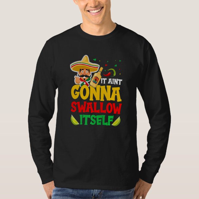 Juan Drinking Mexican Fiesta Quote  Cinco de Mayo T-Shirt (Front)