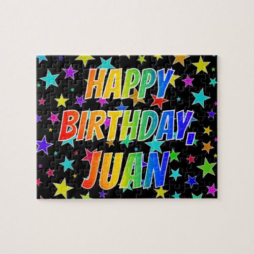 JUAN First Name Fun HAPPY BIRTHDAY Jigsaw Puzzle