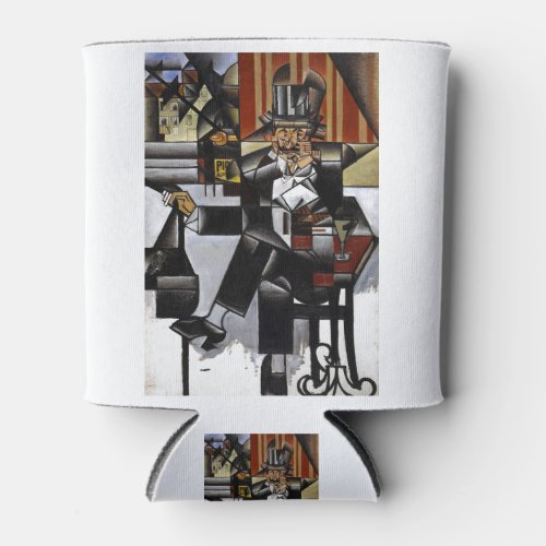 Juan Gris Man in a Cafe Can Cooler