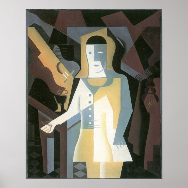 Juan Gris - Pierrot Poster (Front)