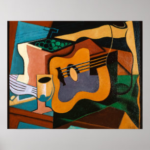 Juan Gris, Still Life with Guitar, Poster