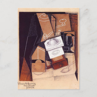 Juan Gris- The Coffee Grinder Postcard