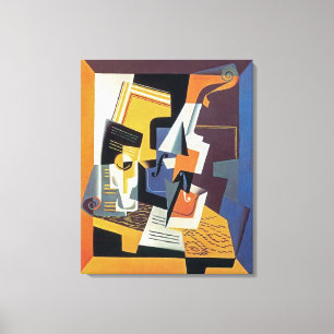 Juan Gris - Violin and Glass - Abstract Art Canvas Print
