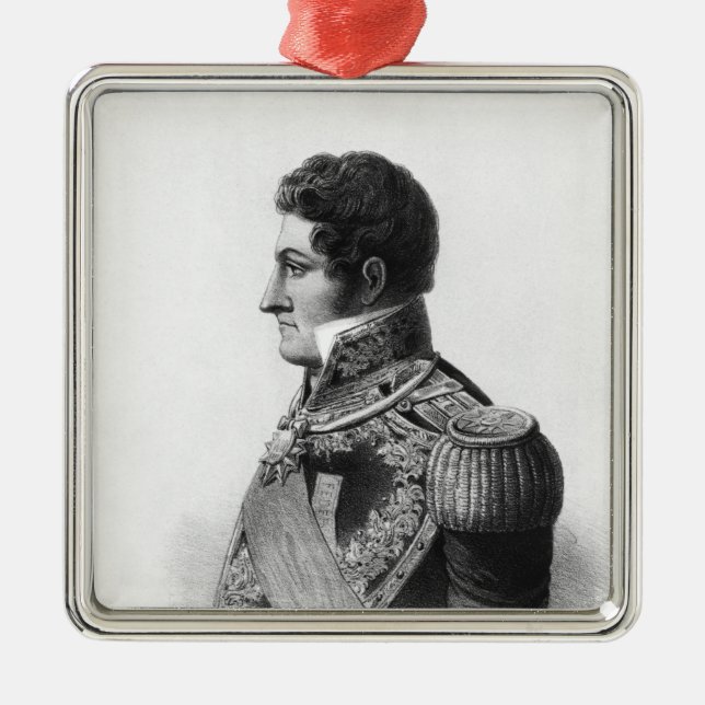 Juan Manuel de Rosas Metal Ornament (Front)