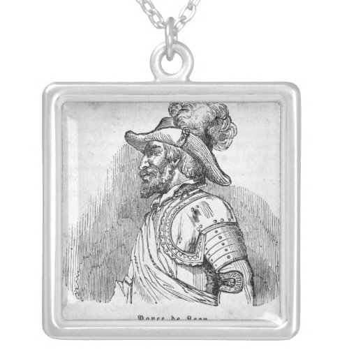Juan Ponce de Leon Silver Plated Necklace