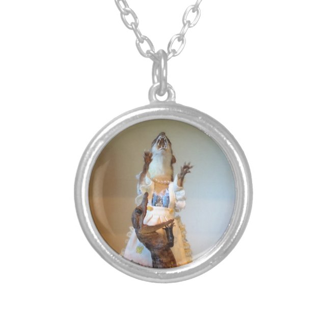 Juanita Weasel thinks you look FANTASTIC. Silver Plated Necklace (Front)
