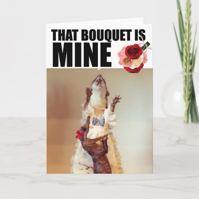 Juanita Weasel Wedding Card (Front)