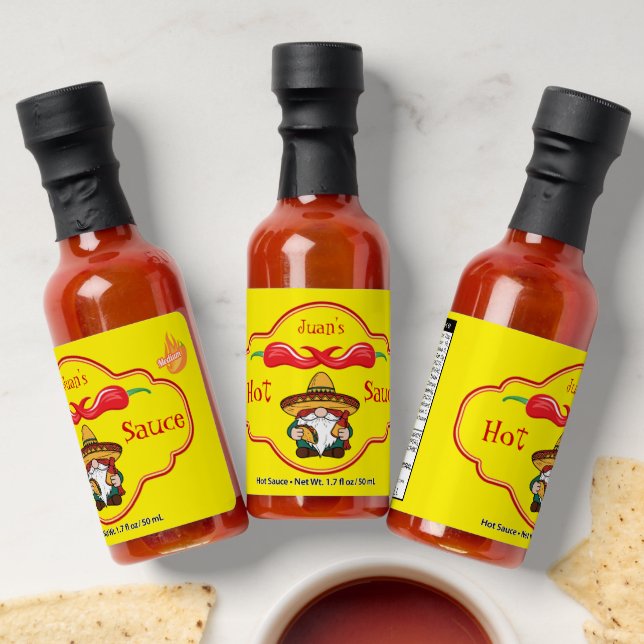 Juan's Gnomes Hot Sauces (Laydown)