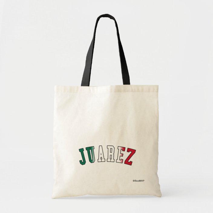 Juarez in Mexico National Flag Colors Bag