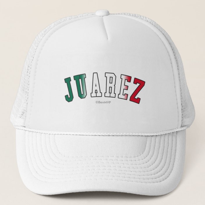 Juarez in Mexico National Flag Colors Hat
