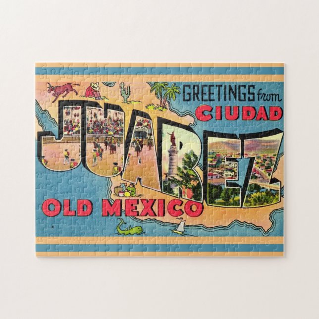 Juarez Mexico Greeting Jigsaw Puzzle (Horizontal)