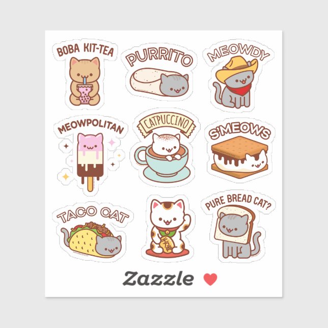 Jubby Cats - Cat Memes Stickers Sheet (Sheet)