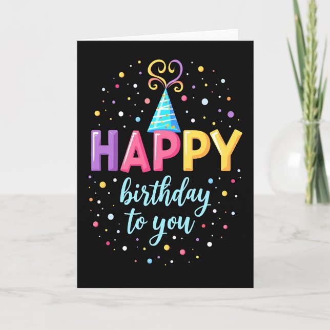 Jubilant Birthday Card (Front)