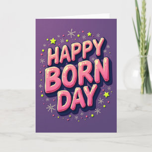Jubilant Bubble Letters Card