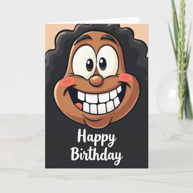 Jubilant Character Birthday Card (Front)