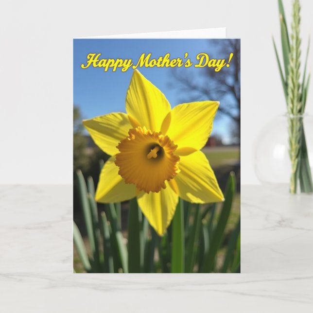 Jubilant Floral Mothers Day Card (Front)