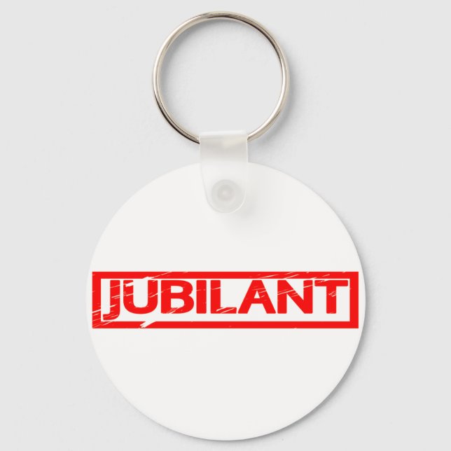 Jubilant Stamp Keychain (Front)