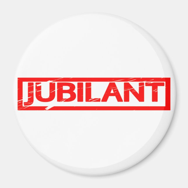 Jubilant Stamp Magnet (Front)