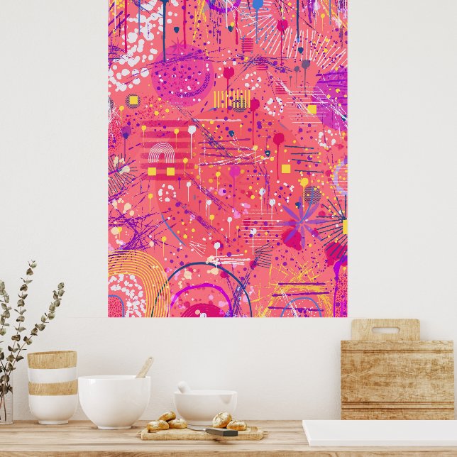Jubilation: Maximalist Art Poster (Kitchen)