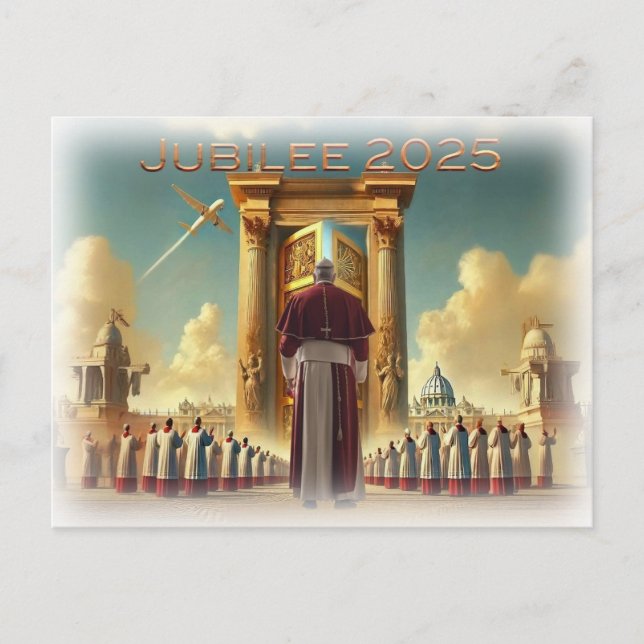 Jubilee 2025, Vatican, travel souvenir, gift idea. Postcard (Front)