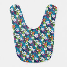 Jubilee Blue Pattern Baby Bib