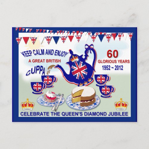 Jubilee Celebration Tea  Postcard