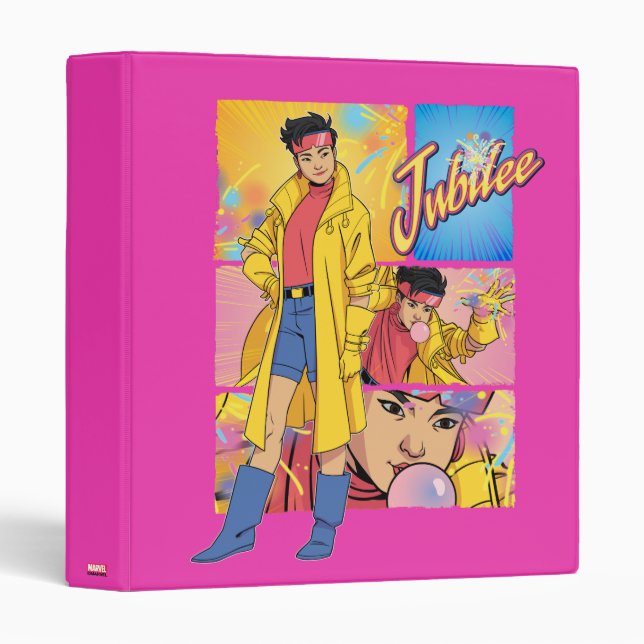 Jubilee Character Panel Graphic 3 Ring Binder (Front/Spine)