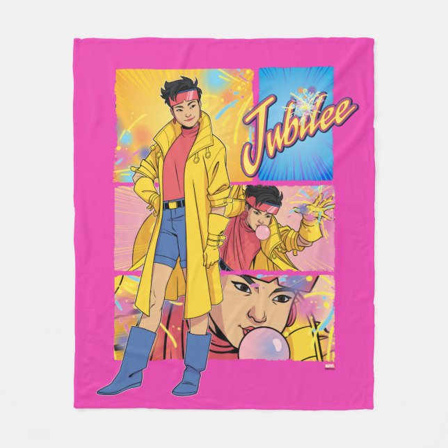 Jubilee Character Panel Graphic Fleece Blanket (Front)