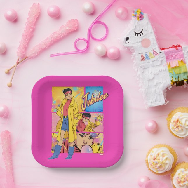 Jubilee Character Panel Graphic Paper Plates (Party)