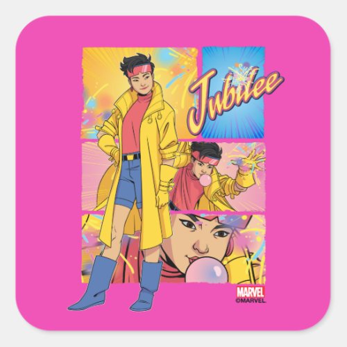 Jubilee Character Panel Graphic Square Sticker