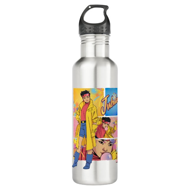Jubilee Character Panel Graphic Stainless Steel Water Bottle (Front)