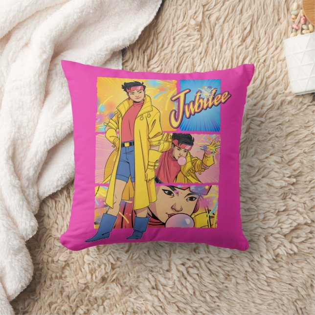 Jubilee Character Panel Graphic Throw Pillow (Blanket)