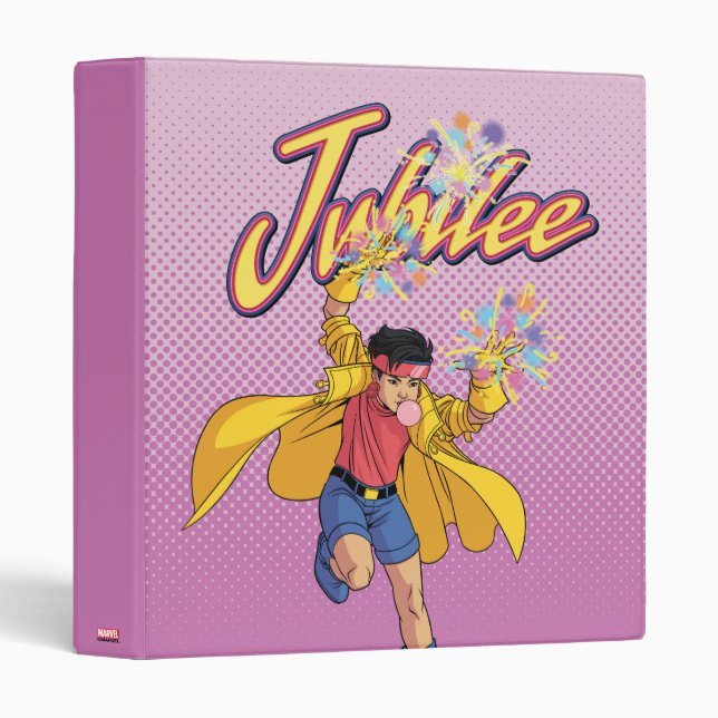 Jubilee Character Pose 3 Ring Binder (Front/Spine)