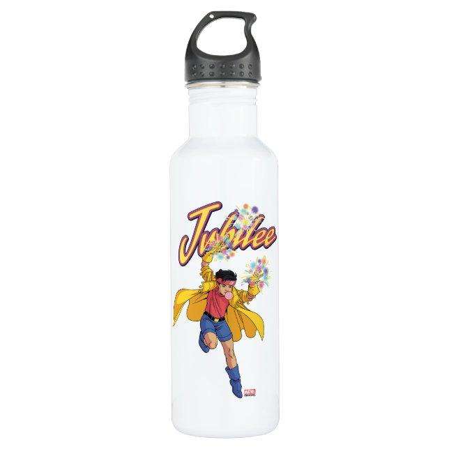 Jubilee Character Pose Stainless Steel Water Bottle (Front)