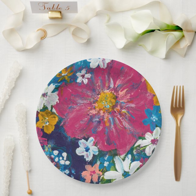Jubilee Decorative Party Supplies & Tableware Paper Plates (Wedding)