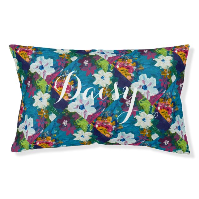 Jubilee Pattern Pet Bed - Personalize Name (Front)