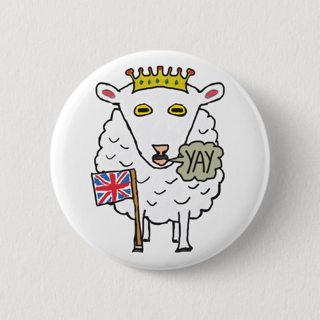 Jubilee Royal Sheep Button (Front)