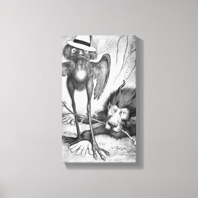 Jubjub Bird and the Bandersnatch Canvas Print (Front)
