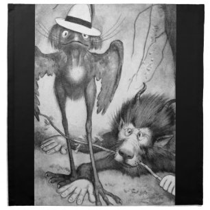Jubjub Bird and the Bandersnatch Cloth Napkin
