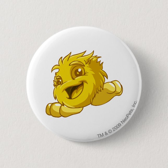 JubJub Gold Pinback Button (Front)